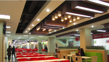 SIAS castle (red square) cafeteria